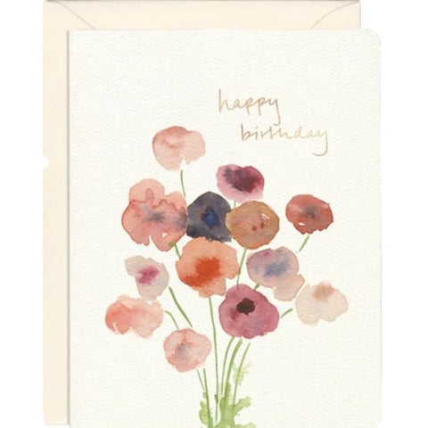 Poppies Birthday Card