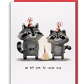 Raccoon Cake Birthday Card