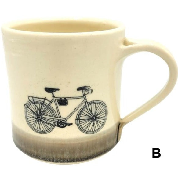 Racer Bicycle Mug - Straight Sided
