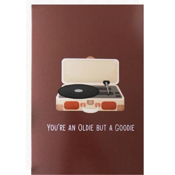 Suitcase Record Player Card