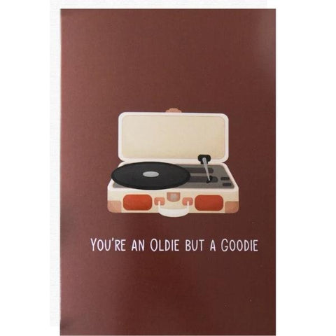 Suitcase Record Player Card