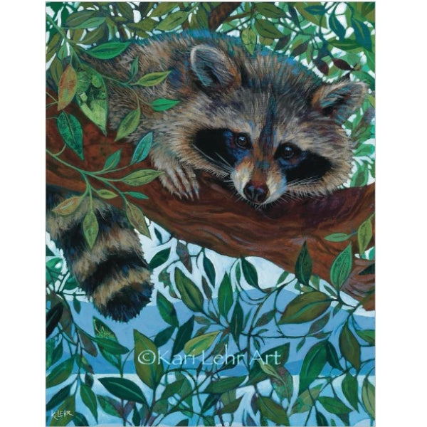 Seek and Hide Raccoon Card