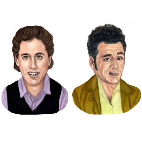 Seinfeld Magnet Set - Jerry & Kramer