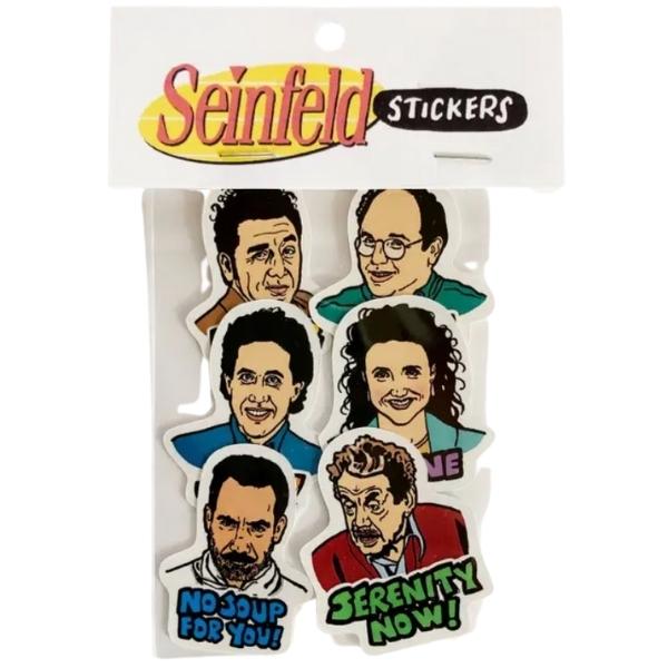 Lot de 6 autocollants Seinfeld