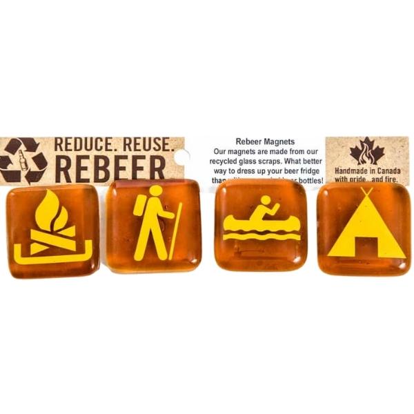 Set of Camp Magnets - Artech Glass Blowing Studios