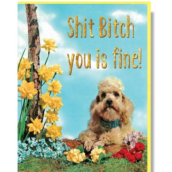 Shit Bitch, You Is Fine! Card