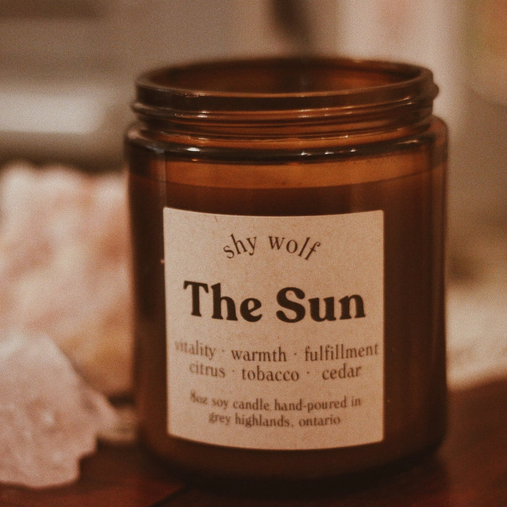 The Sun Tarot Inspired Candle