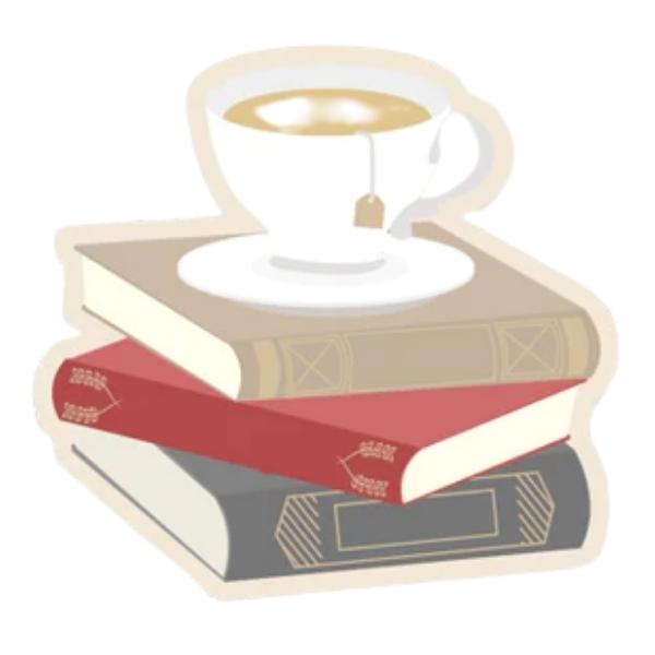 Tea On Books - Marque-page magnétique géant