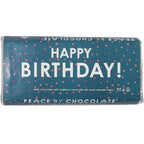 Happy Birthday Dark Chocolate w/ Cashews Bar (Teal)