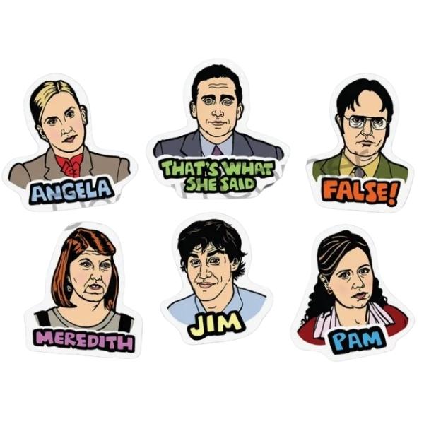 The Office Sticker 6 Pack