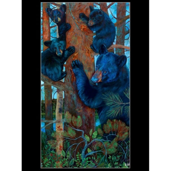 Three In The Tree Bears Card