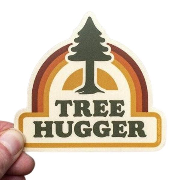 Tree Hugger Vinyl Sticker