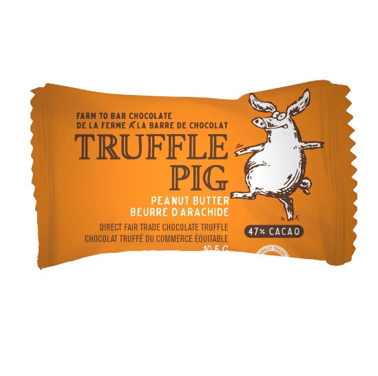 Single Truffle Piglet - Milk Peanut Butter Chocolate