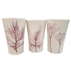 Gobelet Feuille en Porcelaine - Rouge