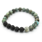 Volcanic Lava Rock Diffuser Bracelet - Turquoise