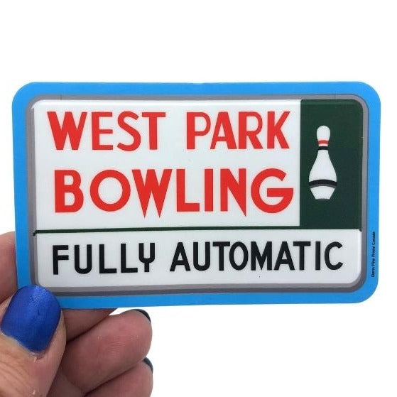 West Park Bowling Sticker