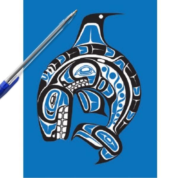 Baleine Carte postale