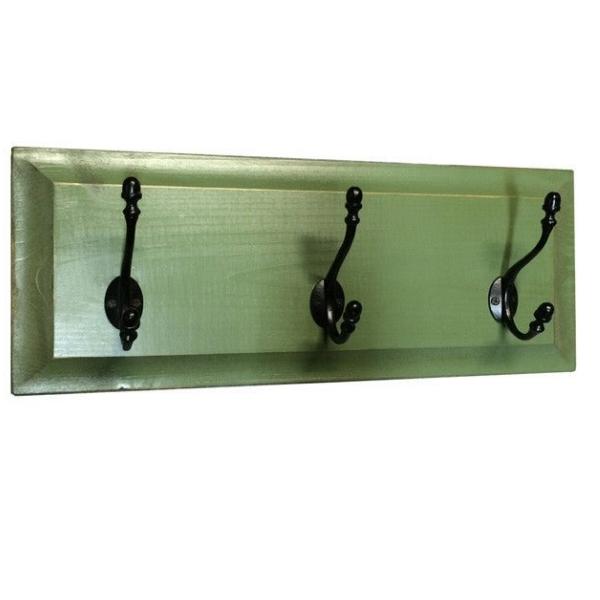 Wood Panel Coat Rack (3-Hook) - Maker House Co.