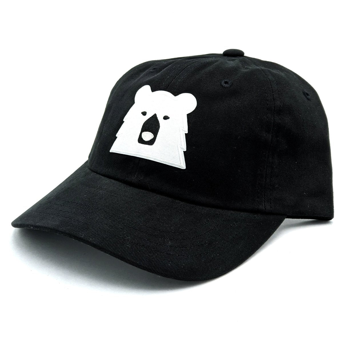 Adult Camp Hat - Black w/Polar Bear - North Standard Trading Post
