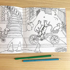Animals on Bikes (Forest to Town) Colouring Book (Final Sale) - Amelie Legault