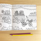 Animals on Bikes (Forest to Town) Colouring Book (Final Sale) - Amelie Legault