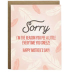 Pee A Little Mother's Day Card