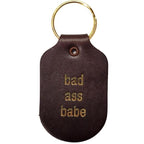 Leather Key Chain - Bad Ass Babe