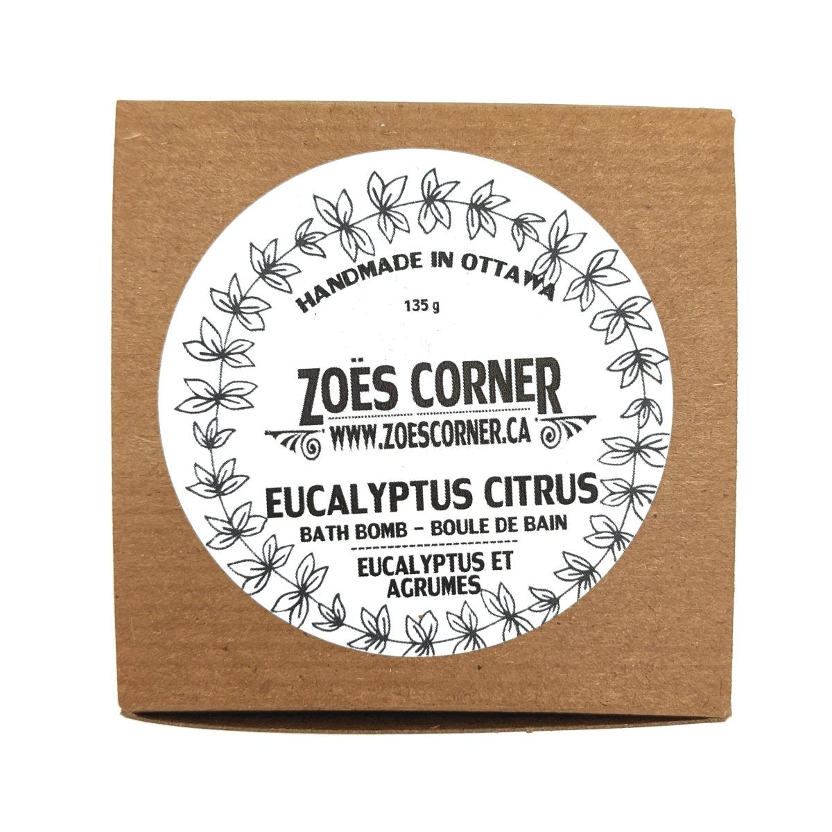 Bath Bomb - Eucalyptus Citrus (Final Sale) - Zoe's Corner