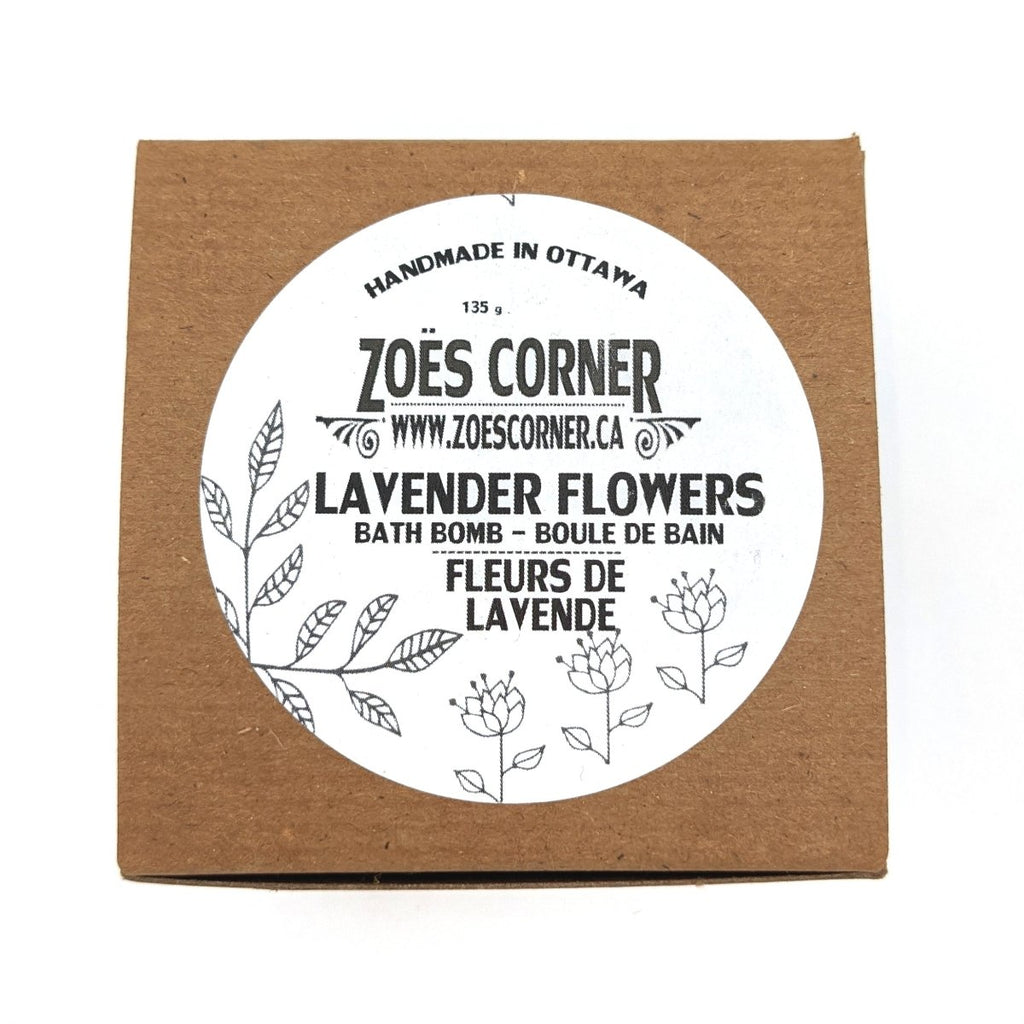 Bath Bomb - Lavender Flowers (Final Sale) - Zoe's Corner