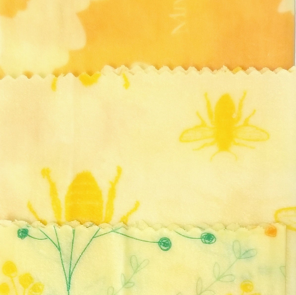 Beeswax Food Wrap Set of 3 - (D) Mind Your Bees - Mind Your Bees