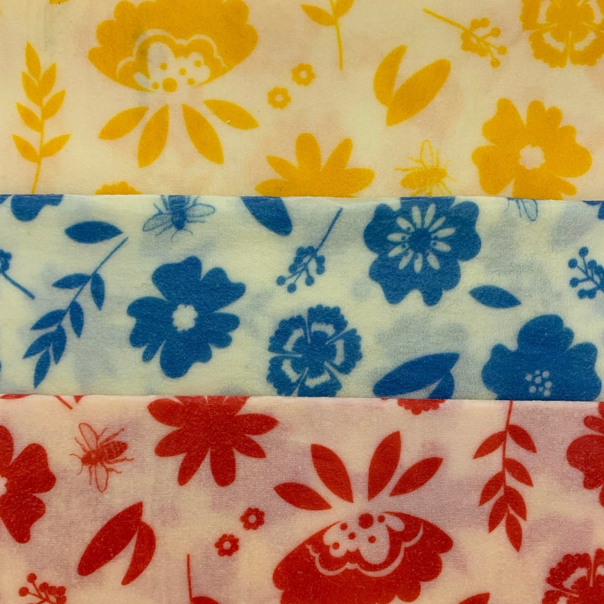 Beeswax Food Wrap Set of 3 - (J) Classic Kitchen - Mind Your Bees