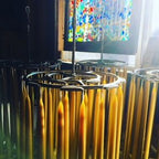 Beeswax Tapered Candles (Attached Set of Two) - Lucky Clover Candles