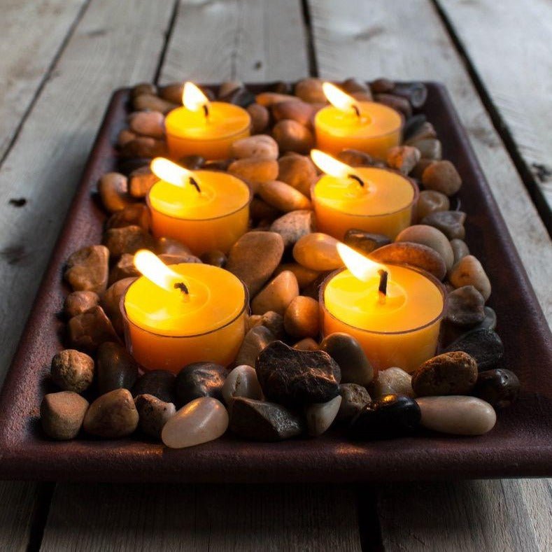 Beeswax Tealight Candles (Set of 6) - Lucky Clover Candles