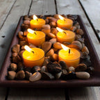 Beeswax Tealight Candles (Set of 6) - Lucky Clover Candles