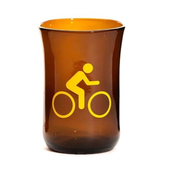 Bike Glass Tumbler - Artech Glass Blowing Studios