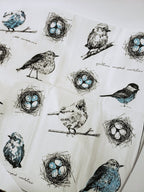 Birds Tea Towel - petits mots