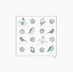 Birds Tea Towel - petits mots