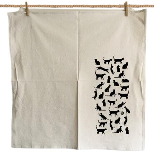Black Cat Tea Towel - HAVYN