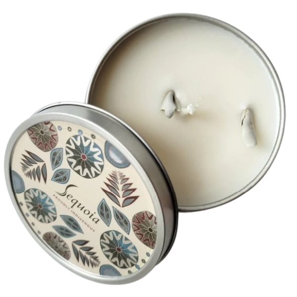 Bougie de soja et de cire d’abeille à la mûre et à la sauge