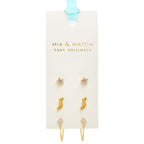 Mix and Match Stud Earring Set - Bowie