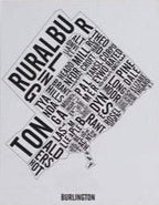 Burlington Word Map (20" x 26") (Final Sale) - Alexandre Laquerre