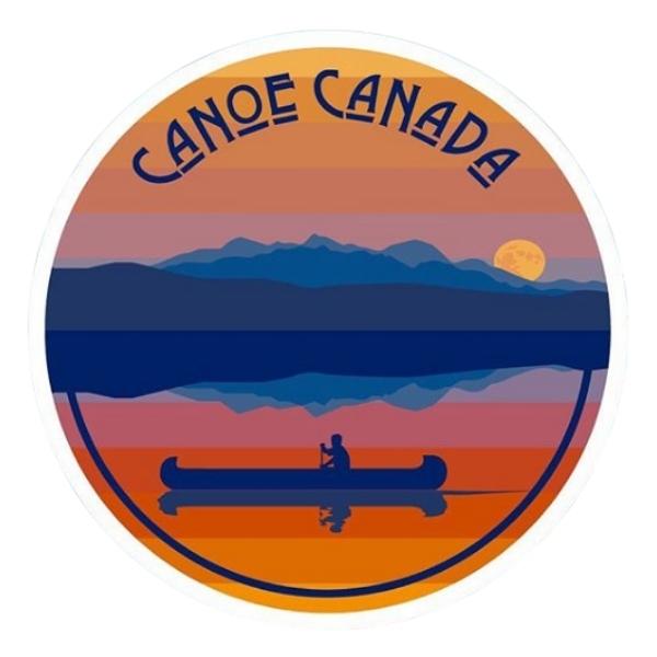 Canoe Canada Sticker - Damn Fine Prints