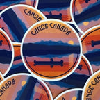 Canoe Canada Sticker - Damn Fine Prints