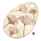 Ceramic Cheese Platter - Red - Nature Imprint