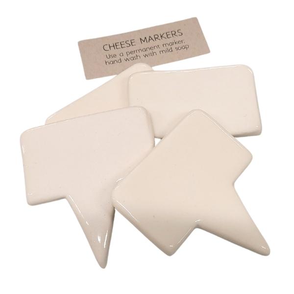 Marqueur de fromage en céramique, lot de 4