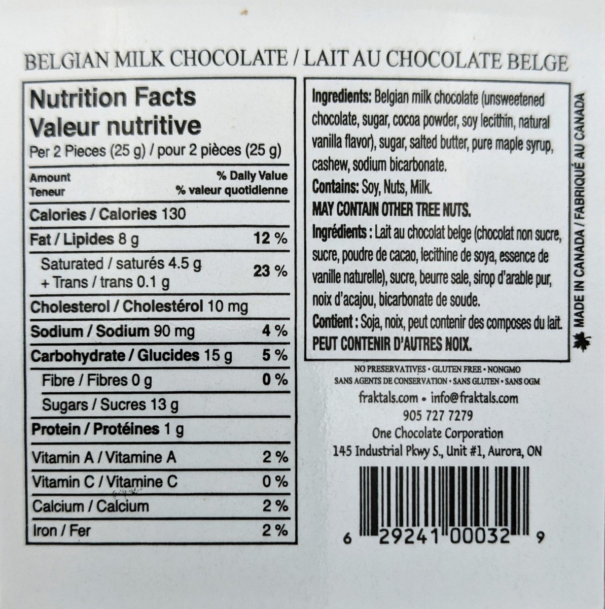 Chocolate Coated Butter Crunch - Bag (Final Sale) - fraktals
