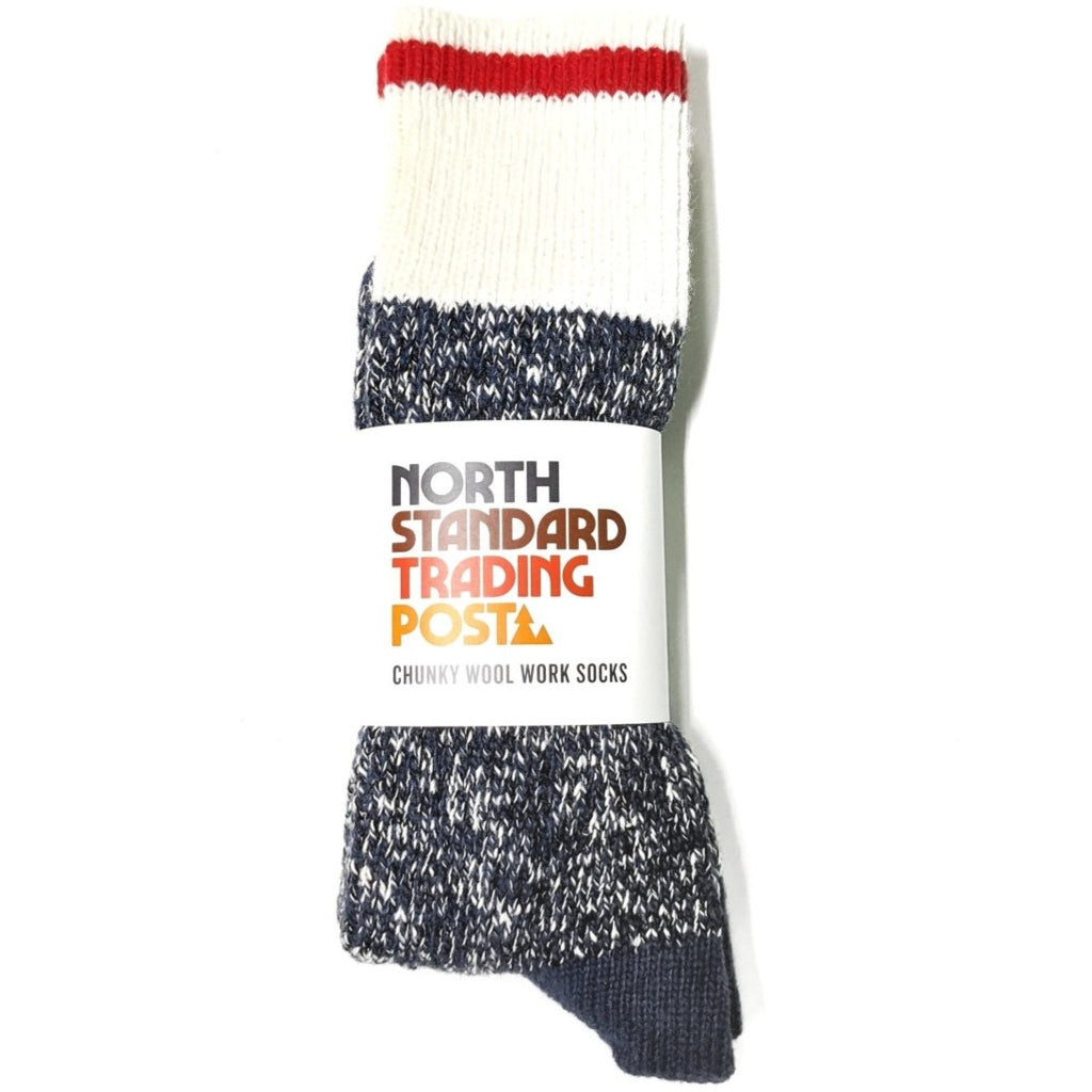 Chunky Wool Work Socks (Navy) (Final Sale) - North Standard Trading Post