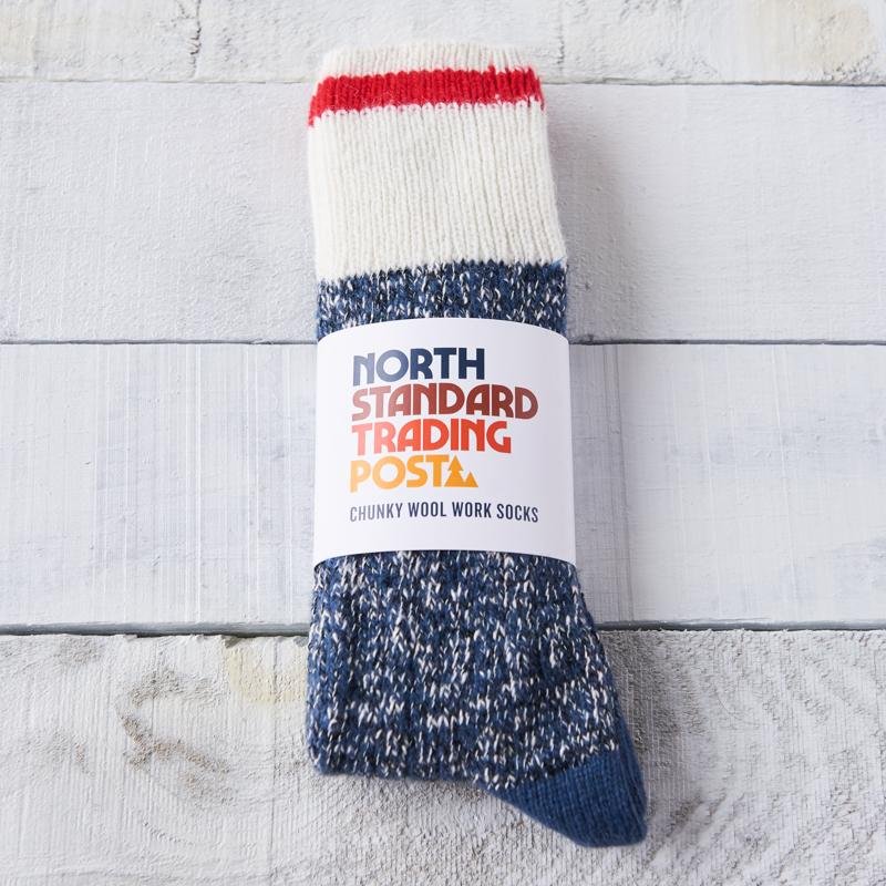 Chunky Wool Work Socks (Navy) (Final Sale) - North Standard Trading Post