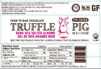 Dark Sea Salted Almond Chocolate Bar - Truffle Pig Chocolate