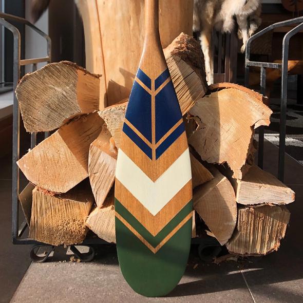 Decorative Hand Painted Paddle - The Earth - Onquata